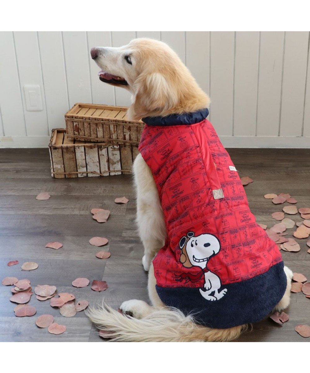 PET PARADISE スヌーピー エアベスト フライングエース 《レッド》 中型犬 大型犬 