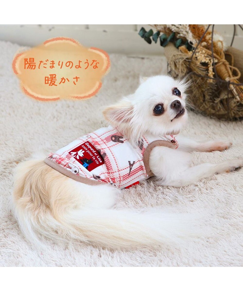 PET PARADISE リサとガスパール  ペティヒート タンクトップ チェック柄 小型犬 