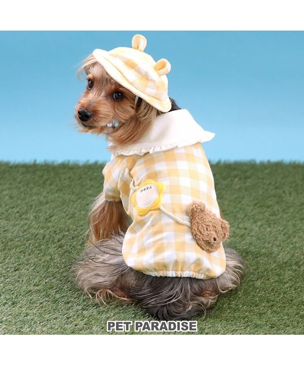 PET PARADISE ペットパラダイスなりきり くまちゃん 園児服 《チェック柄》 小型犬 