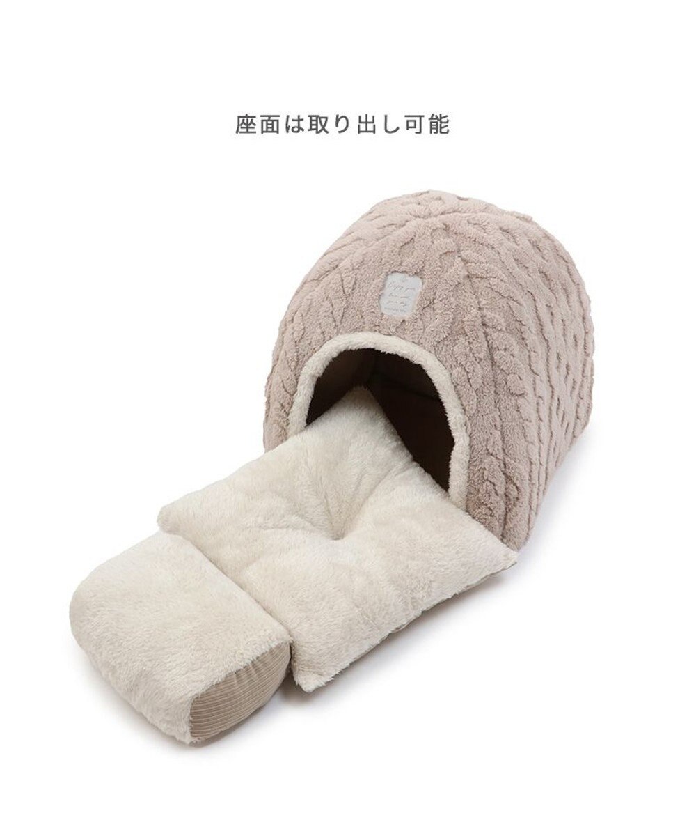 PET PARADISE ペットパラダイス 遠赤外線 ボアハウス 《アラン柄》  38×40cm 