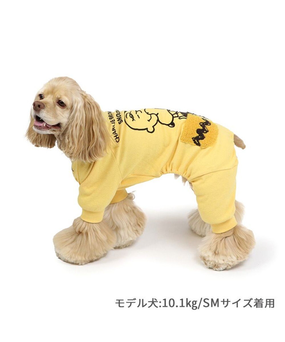 PET PARADISE スヌーピー  ペティヒート プレミアム ロンパース 《ハグ柄》 中型犬 