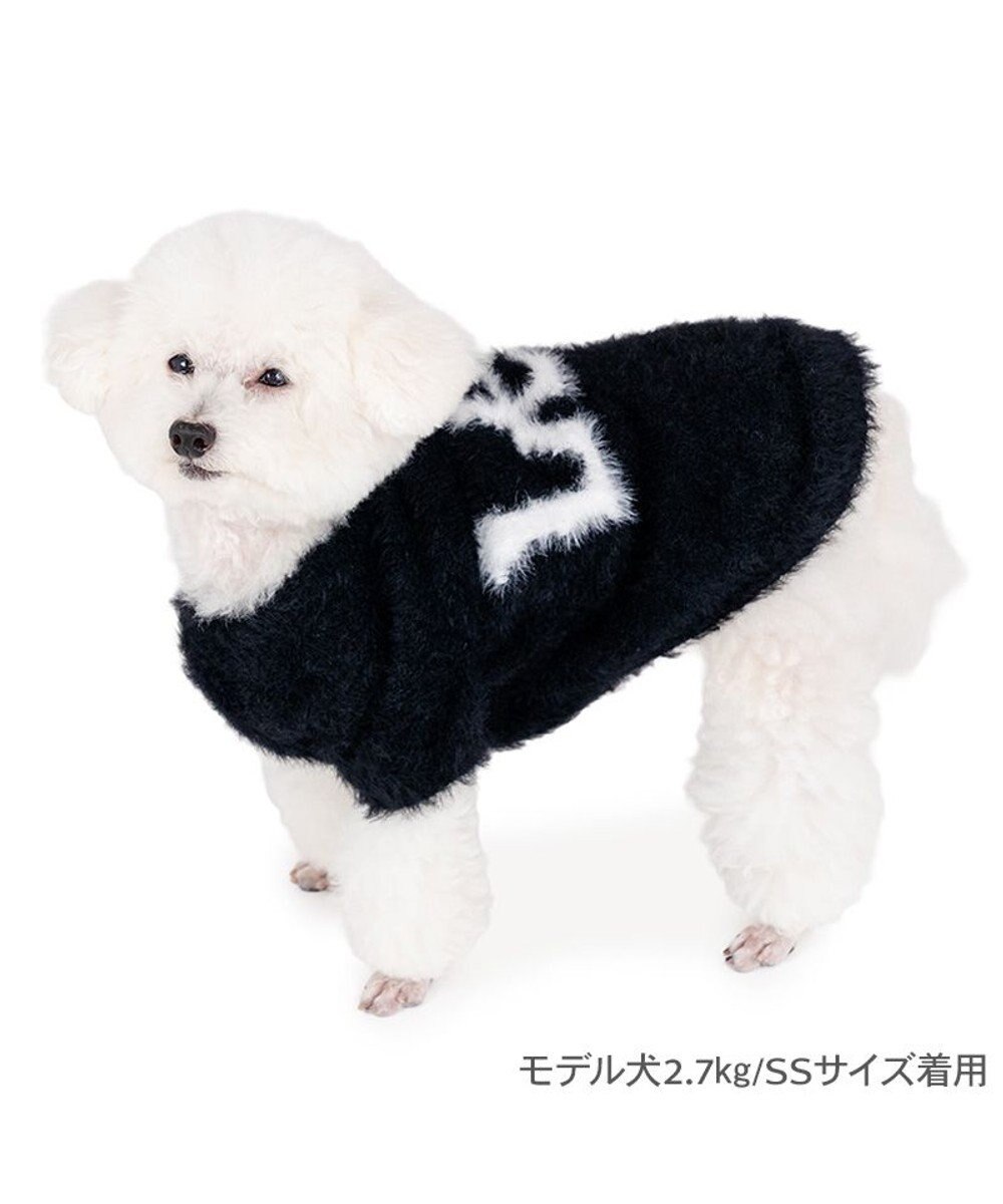 PET PARADISE Lee フェザーニット 《ブラック》 小型犬 