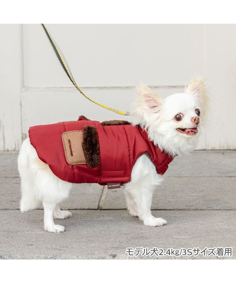 PET PARADISE ペットパラダイス 保温 エアベスト 《ワインレッド》 小型犬 