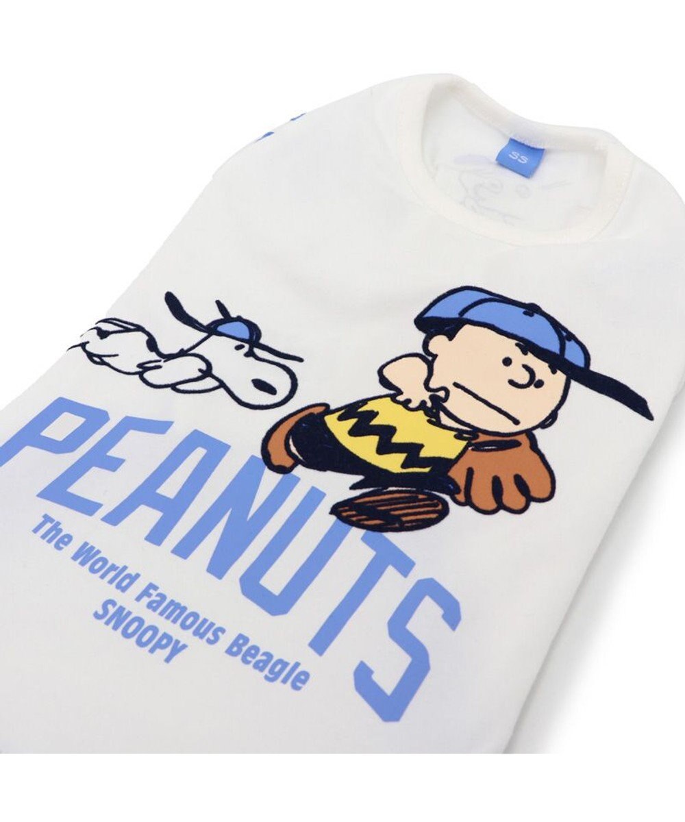 PET PARADISE スヌーピー Tシャツ 《ファインプレー柄》 白色 中型犬 大型犬 