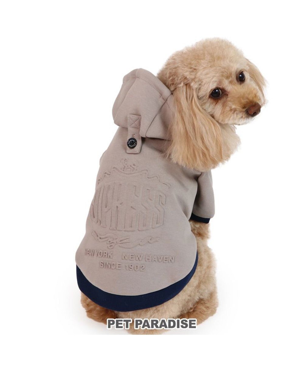 PET PARADISE J.PRESS エンボス パーカー 《 グレー 》 小型犬 