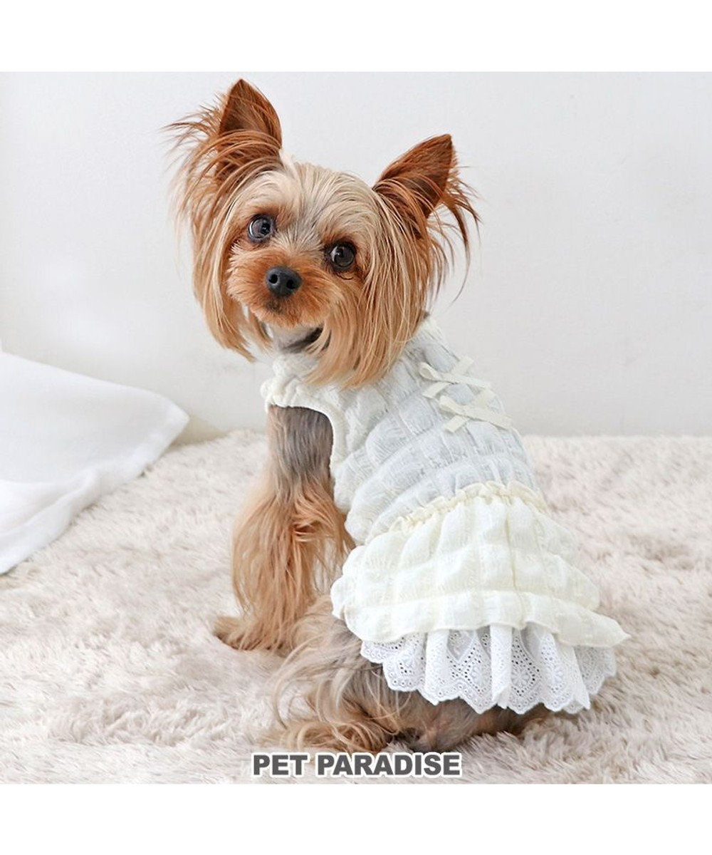 PET PARADISE ペットパラダイス ぽこぽこ ワンピース 《ホワイト》 小型犬 