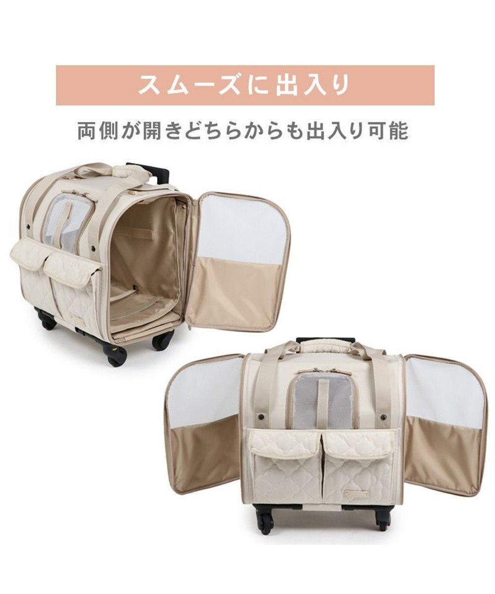 PET PARADISE ペットパラダイス キャスター付き ナチュラル 折り畳みキャリー 
