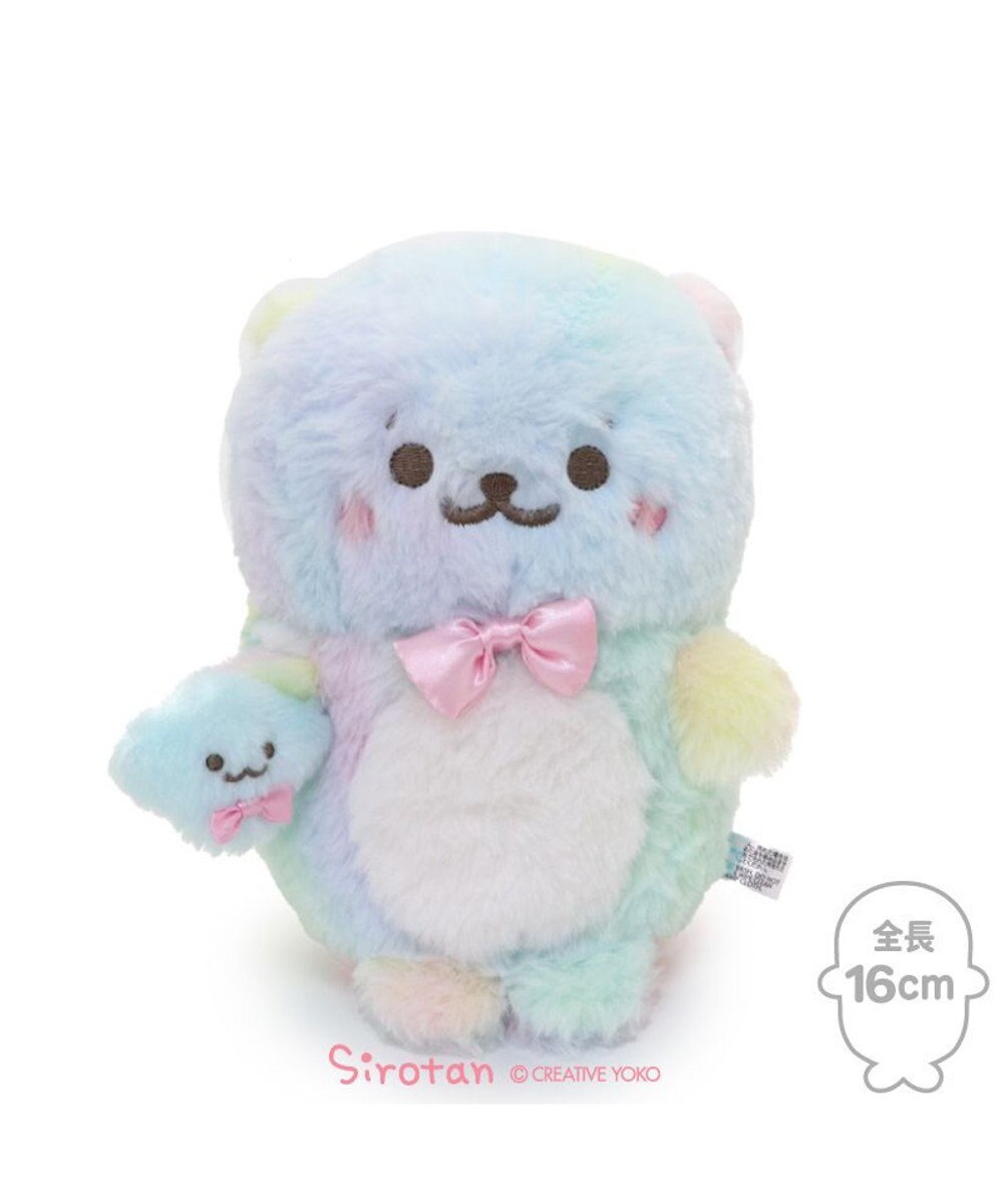 Mother garden らっこいぬ 虹のふわふわ マスコット 16cm 
