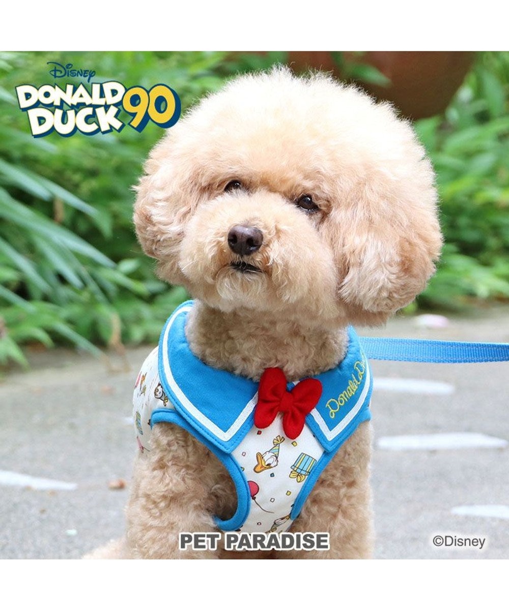 PET PARADISE ディズニー ドナルドダック 90周年 ベストハーネス Ｓ 《パーティー柄》 小型犬 