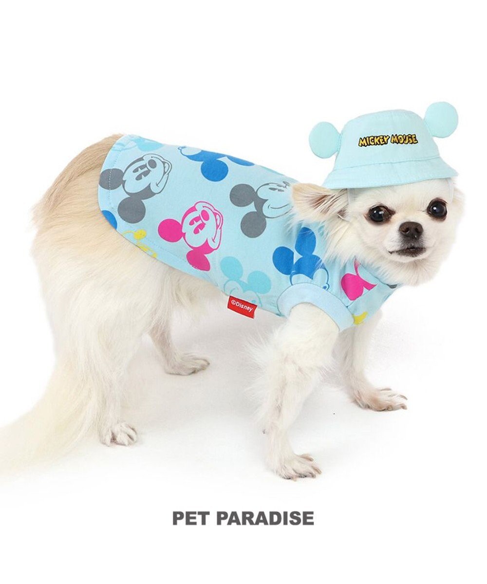 PET PARADISE ディズニー ミッキーマウス バケットハット付き Tシャツ 小型犬 