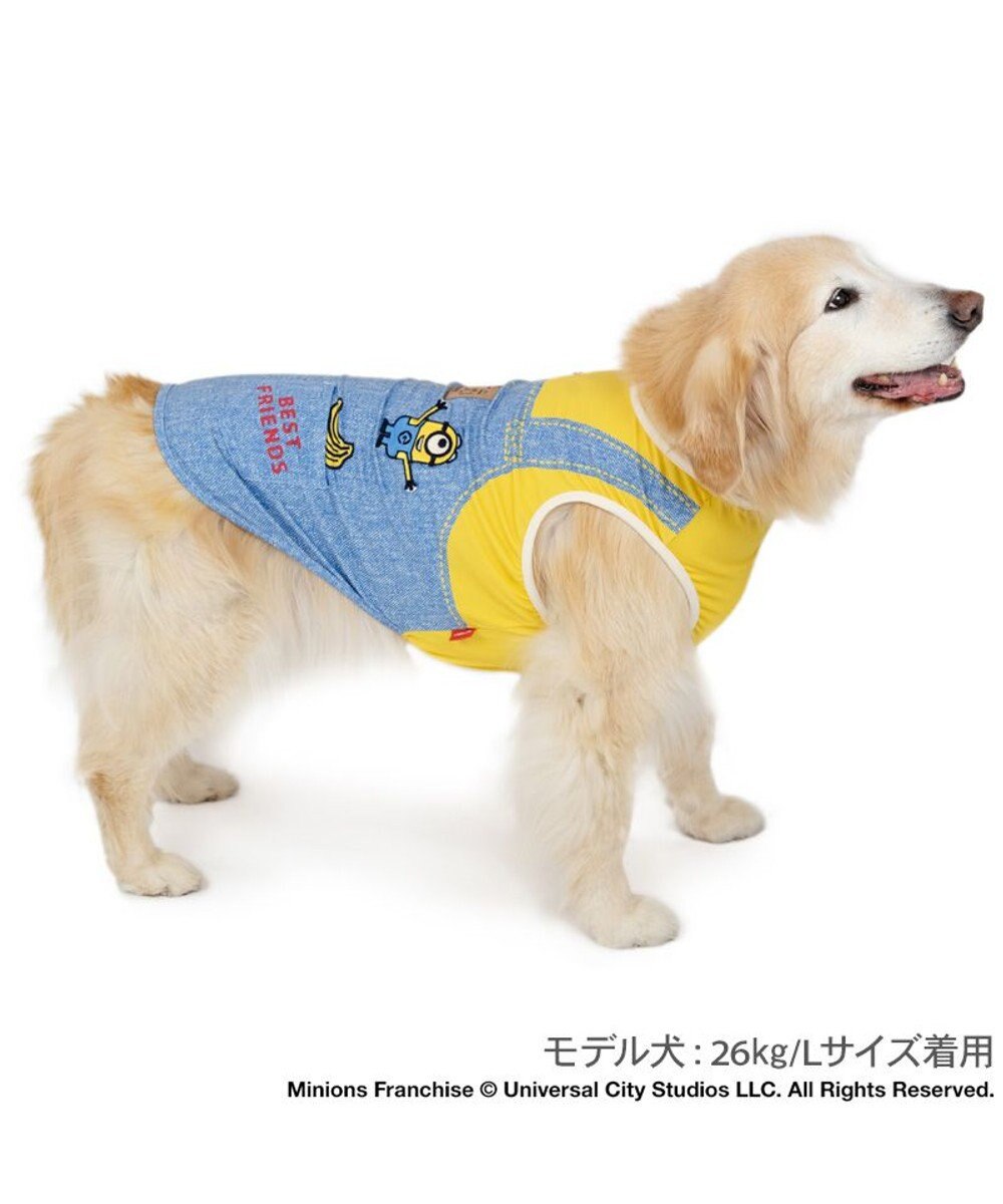 PET PARADISE ミニオン エコメイド タンクトップ 《オーバーオール風後姿》 中型犬 大型犬 