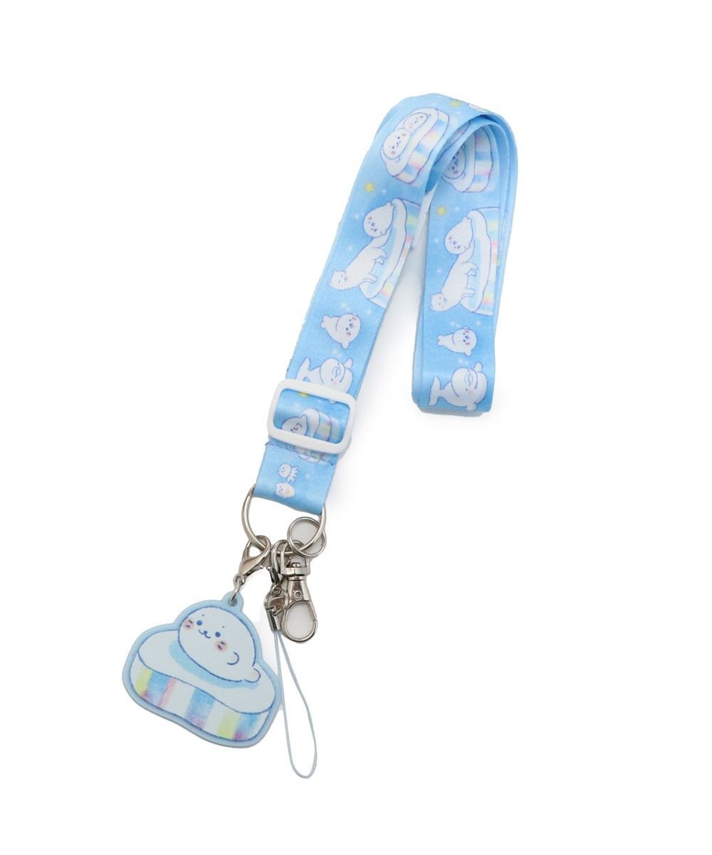 Mother garden しろたん マスコット付きネックストラップ 《氷の国》 単品 