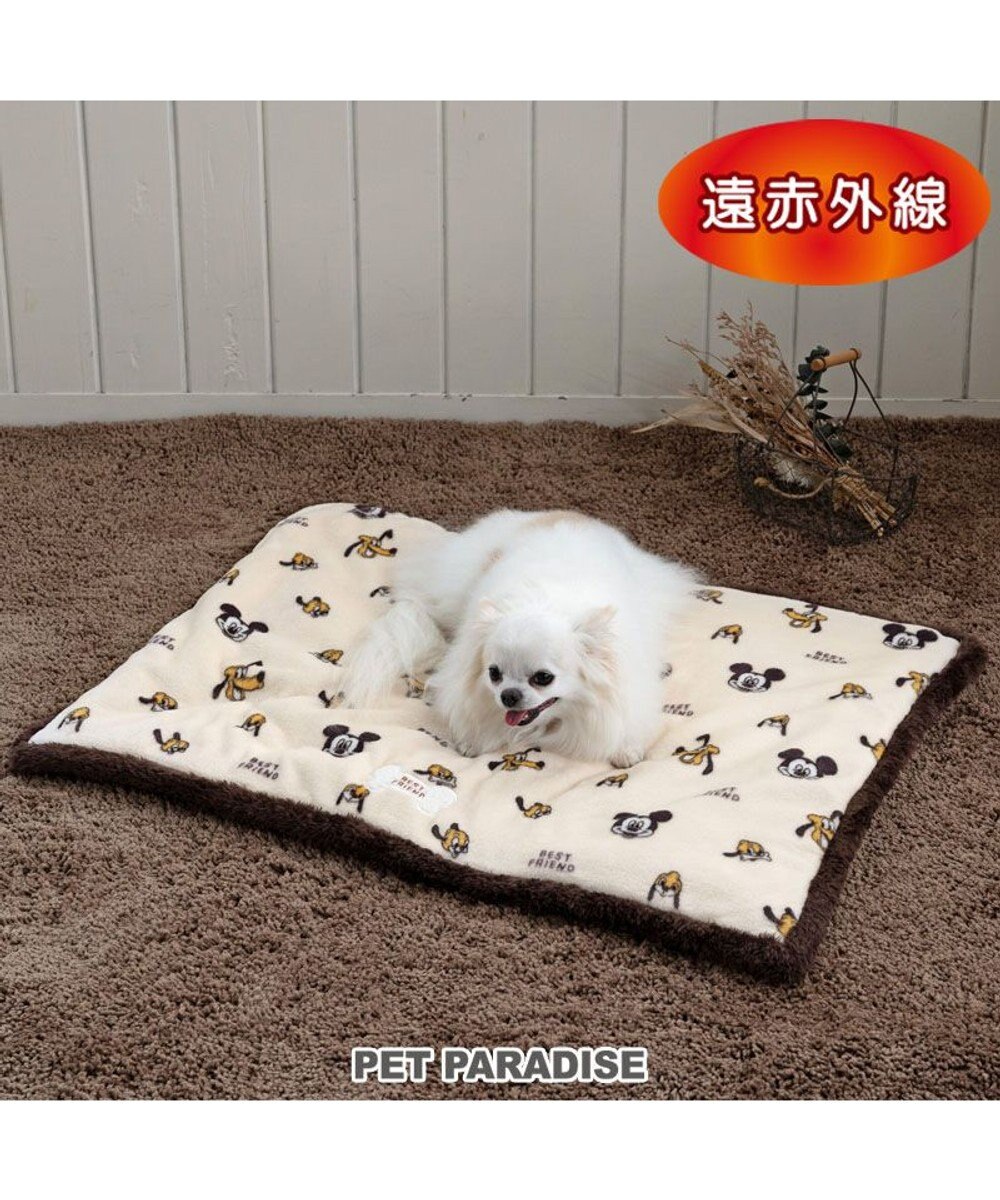 PET PARADISE ディズニー プルート 遠赤外線 ボアマット 角型 