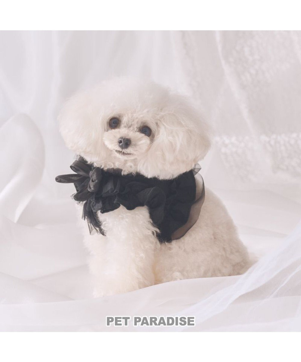 PET PARADISE cherircouture フリフリハーネス 《ブラック》 小型犬 ＳＳ 