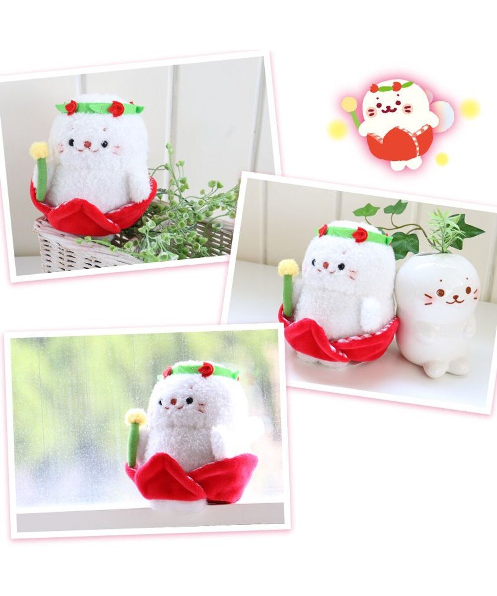 Mother garden しろたん お座り ちびマスコット 《お花の妖精 チューリップたん》 14cm 
