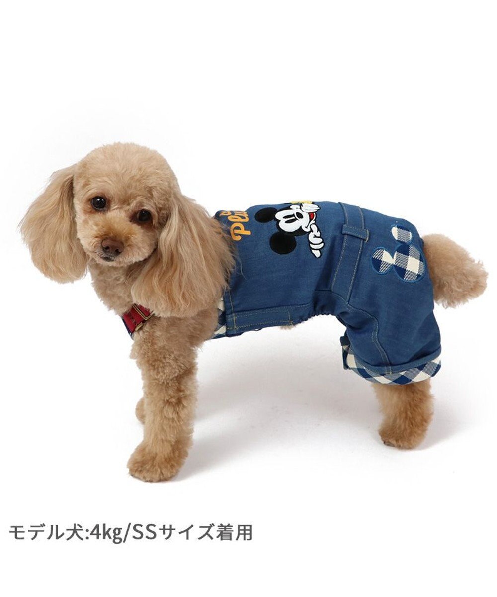 PET PARADISE ディズニー ミッキーマウス＆プルート  お散歩柄オーバーオール   【小型犬】 
