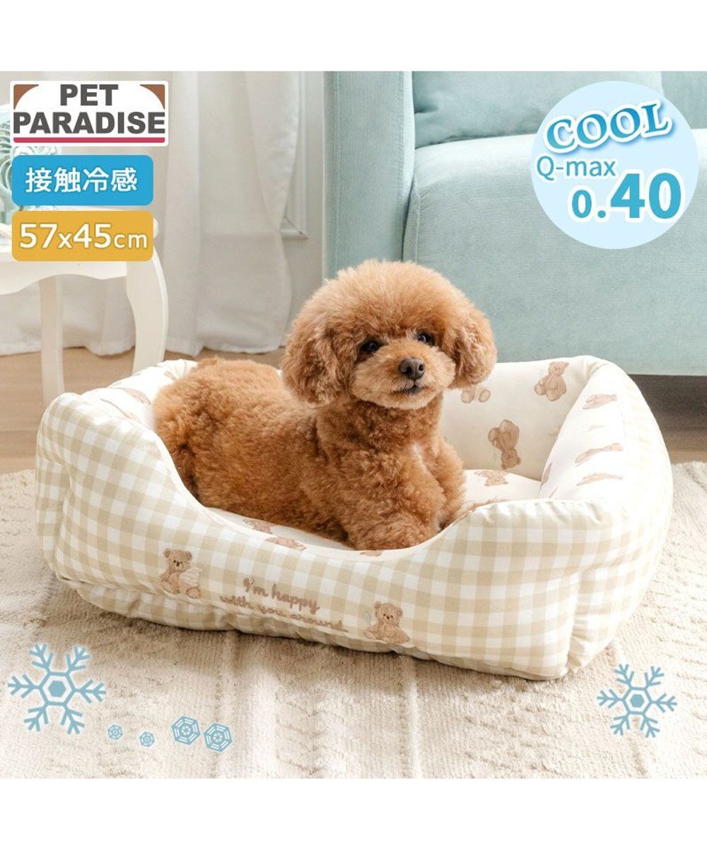 PET PARADISE ペットパラダイス くまさん クールカドラー 《アイス柄》Ｍ 