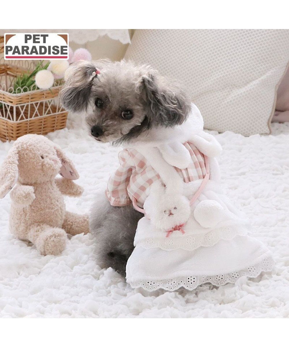 PET PARADISE ペットパラダイス チェック うさぎ スカート 小型犬 