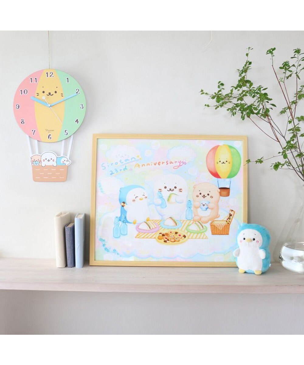 Mother garden しろたん バルーン型 掛け時計 