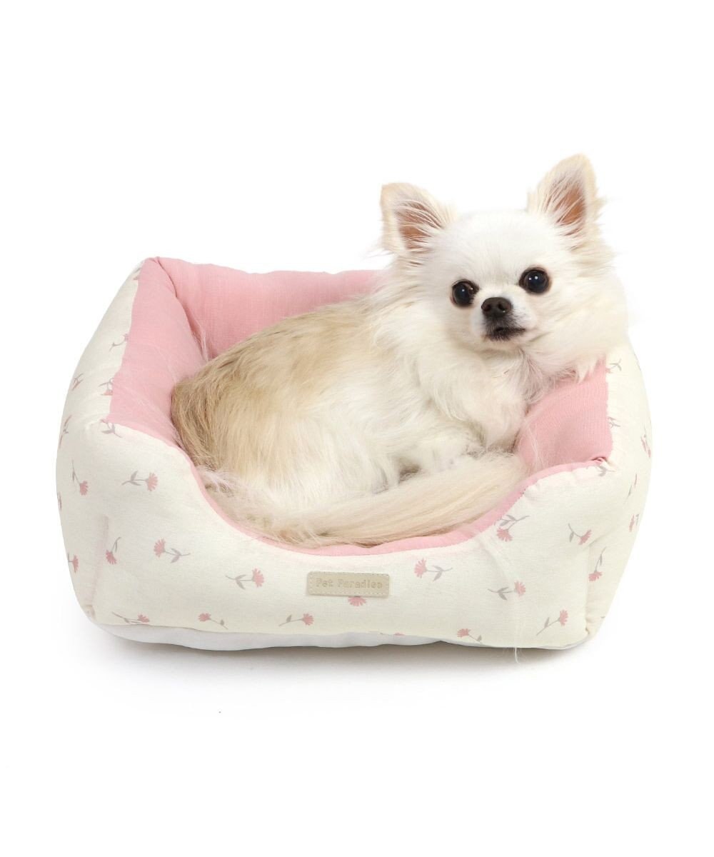 PET PARADISE ペットパラダイス 小花柄カドラー《ピンク》  S　超小型犬 