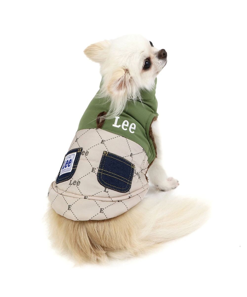 PET PARADISE LEE 綿入ベスト モノグラム 《カーキー》 小型犬 