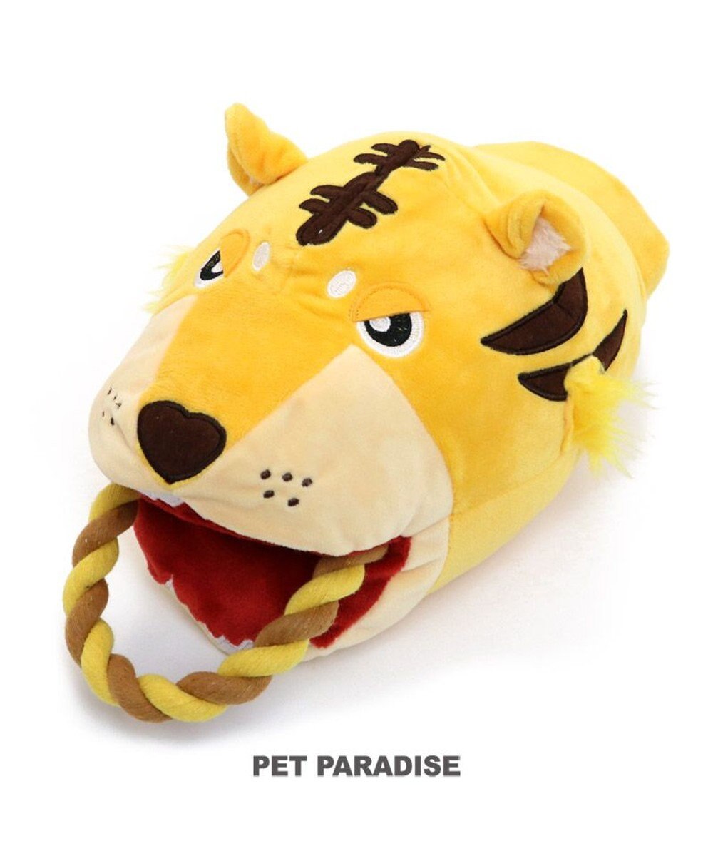 PET PARADISE 犬 おもちゃ トラ パペット おもちゃ  トイ ＴＯＹ 虎 とら お正月 年賀状 干支 音が鳴る ぬいぐるみ ボール ロープ オモチャ 玩具 小型犬 おもちゃ 猫 かわいい おもしろ インスタ映え 