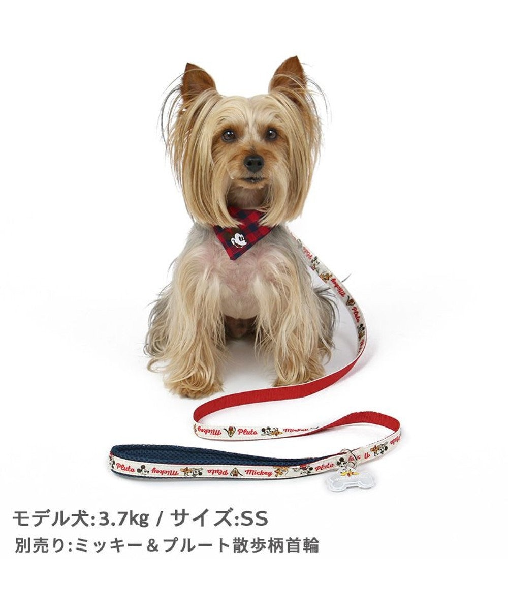 PET PARADISE ディズニー ミッキーマウス プルート 散歩柄 リード 【ＳＳ~Ｓ】 小型犬 