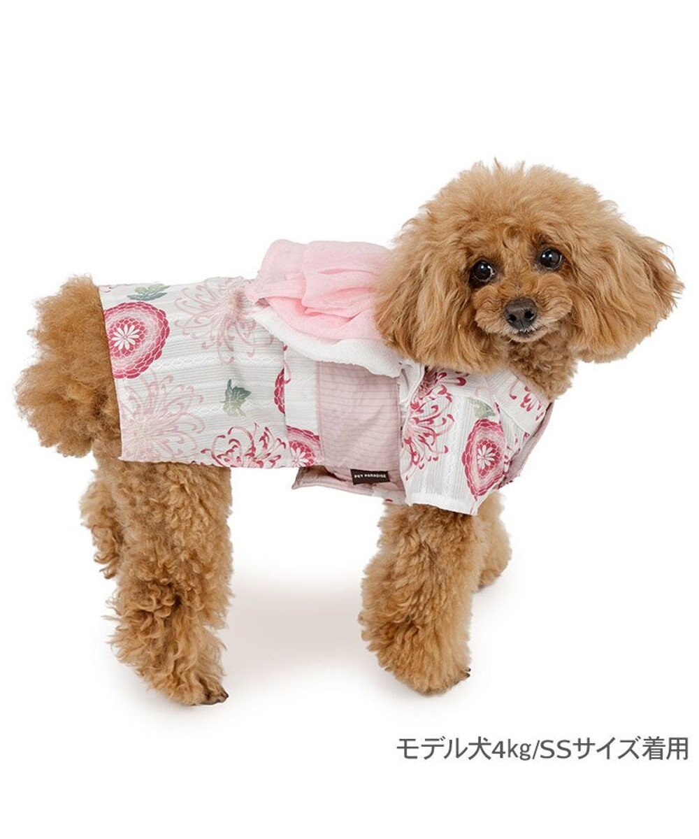 PET PARADISE ペットパラダイス 菊柄 浴衣 桃 小型犬 