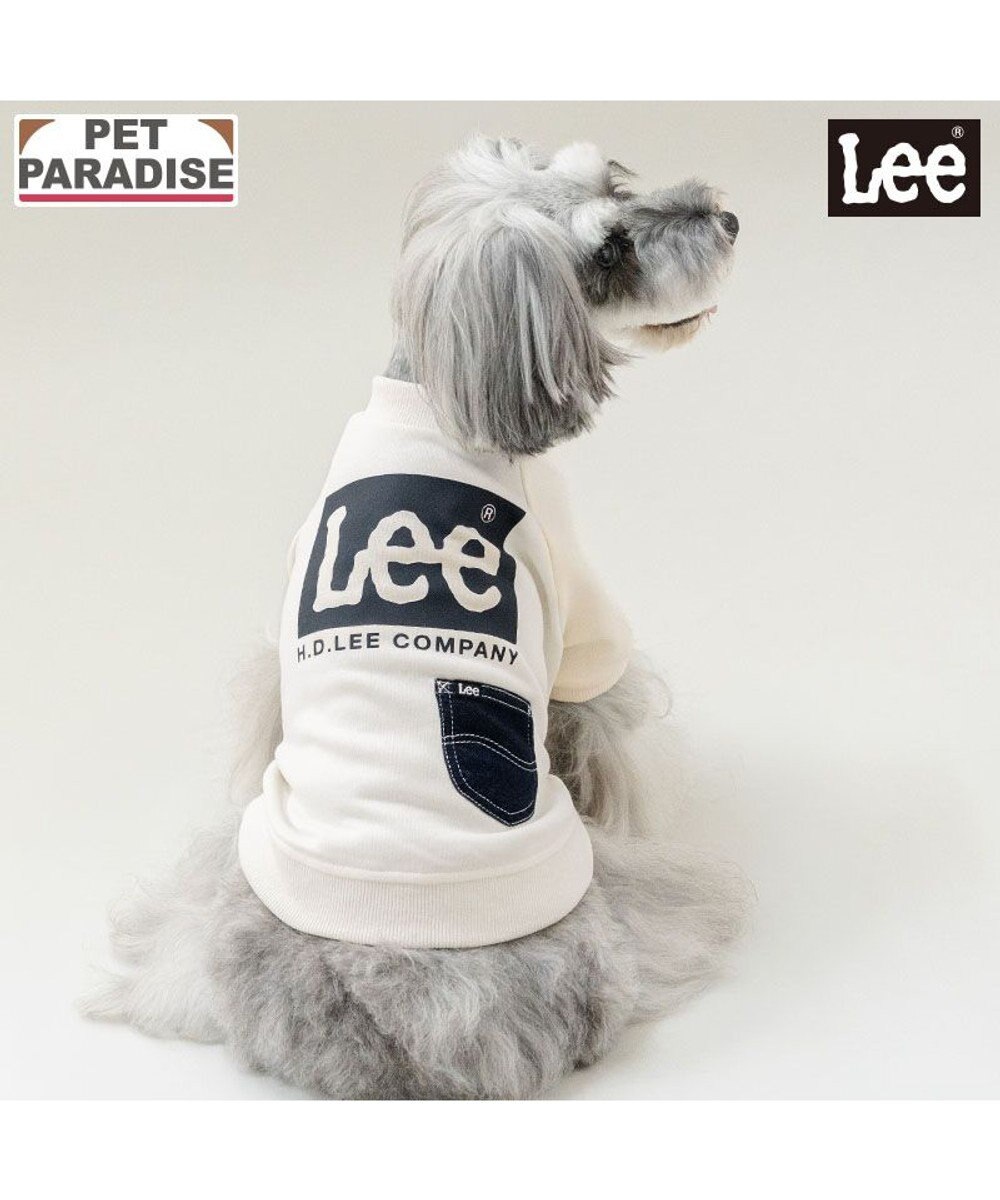 PET PARADISE Lee ボックスロゴ トレーナー ホワイト 小型犬 