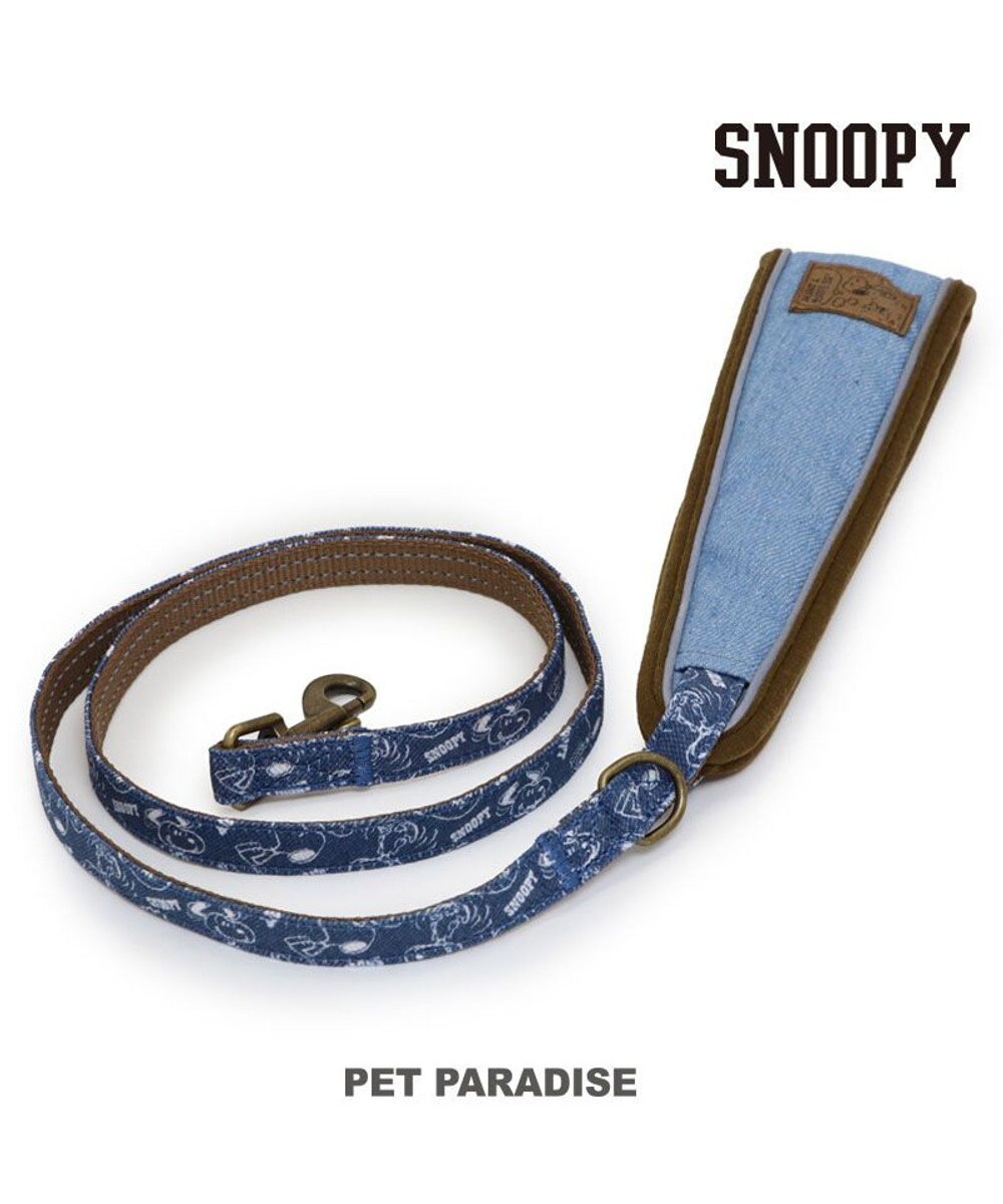 PET PARADISE スヌーピー リード 《デニム風》 ＳＭ 中型犬 