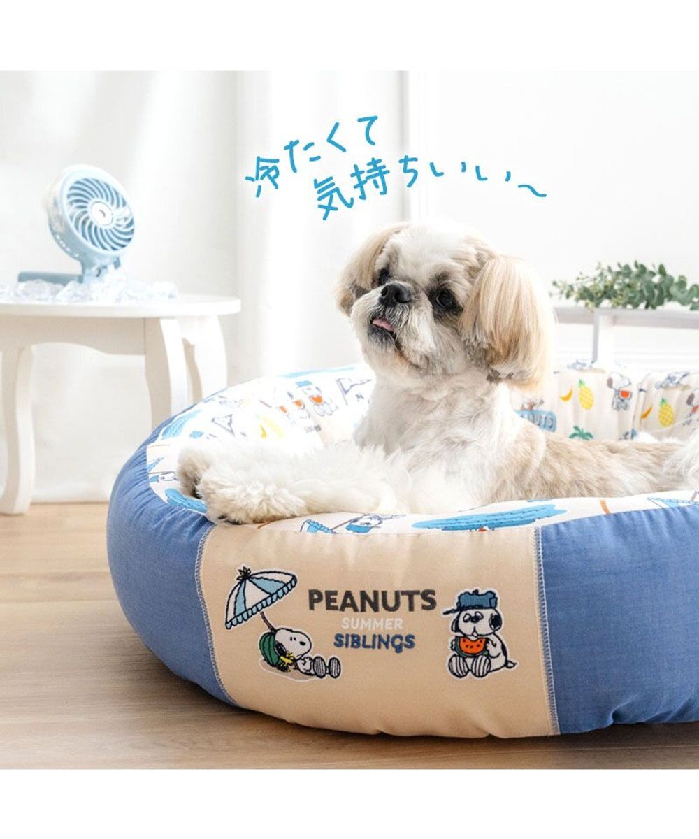 PET PARADISE スヌーピー クール 丸カドラー 《サマーバケーション柄》 Ｌ 