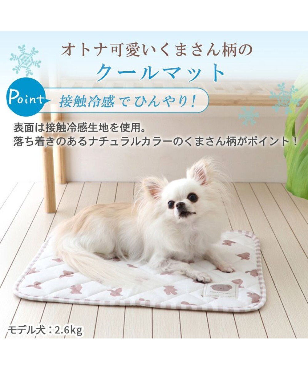 PET PARADISE 犬 クール マット 冷感 柔らか クールマット (48×40cm) 苺 くまちゃん ネイティブ 接触冷感 ひんやり ペット 