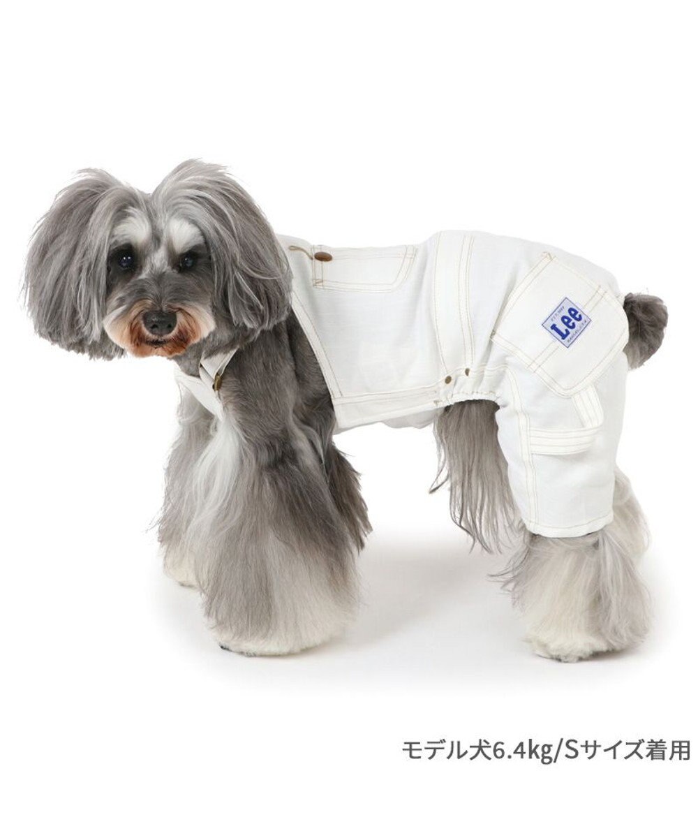 PET PARADISE Ｌｅｅ ホワイトデニム オーバーオール 小型犬 