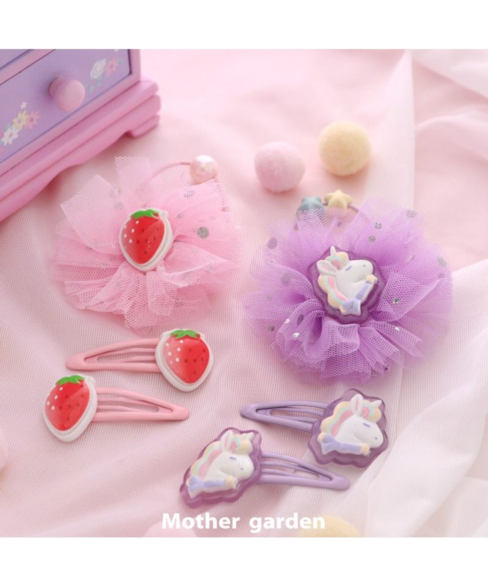 Mother garden マザーガーデン 野いちご チュールリボン ヘアゴム 