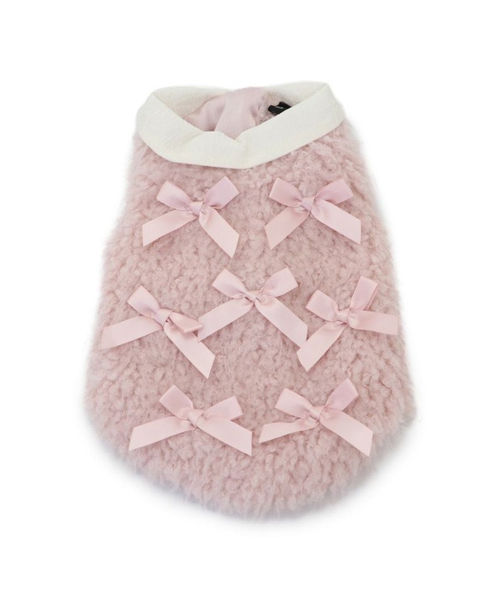 PET PARADISE cherircouture メニーリボンファーベスト 《ピンク》 小型犬 