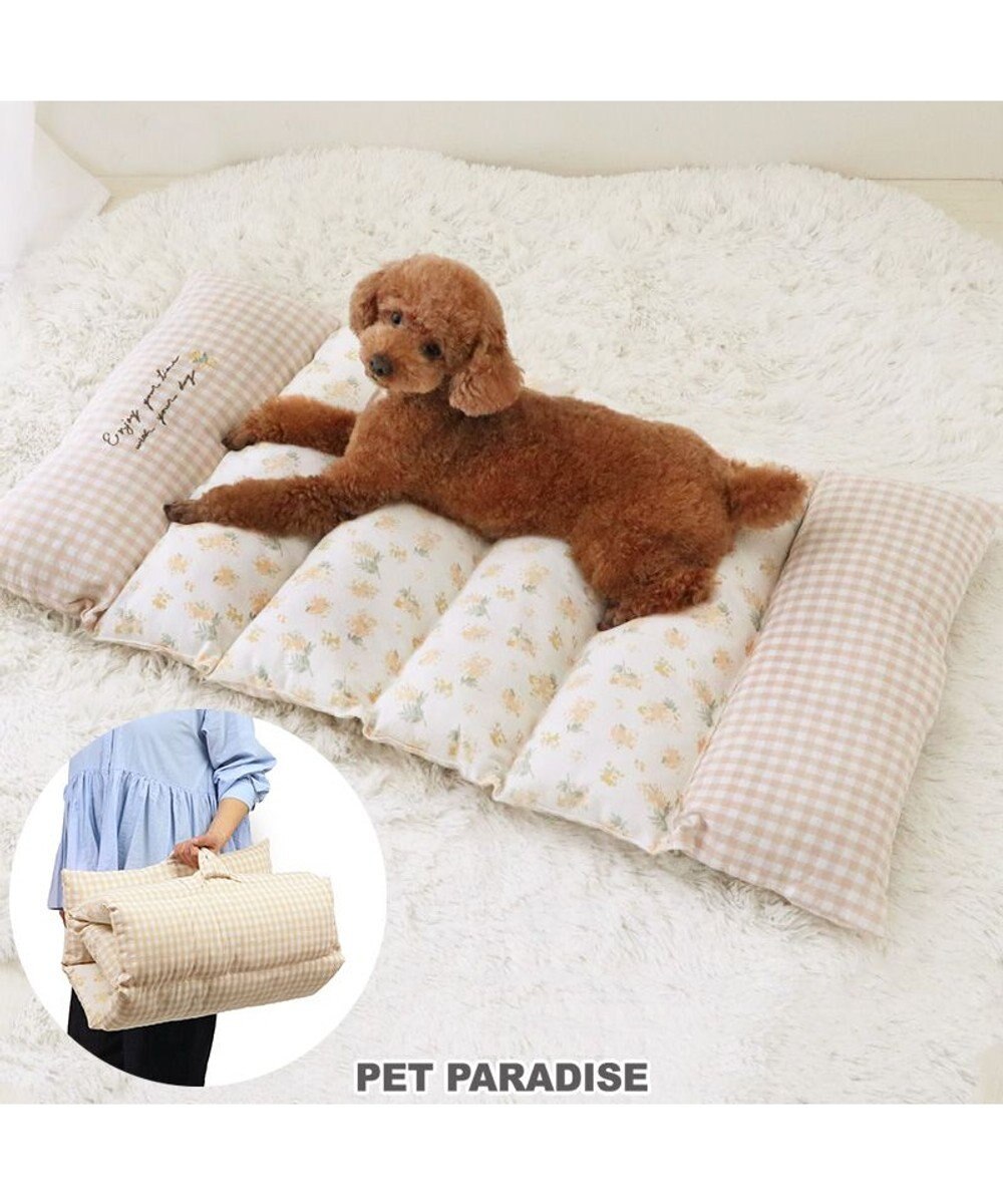 PET PARADISE ペットパラダイス ごろ寝マット 《ミモザ柄》 小型犬 