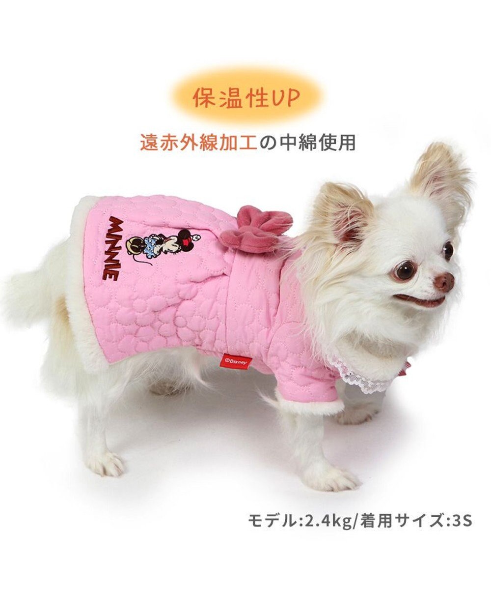 PET PARADISE ディズニー ミニーマウス 遠赤外線 コート 《お花柄》 小型犬 