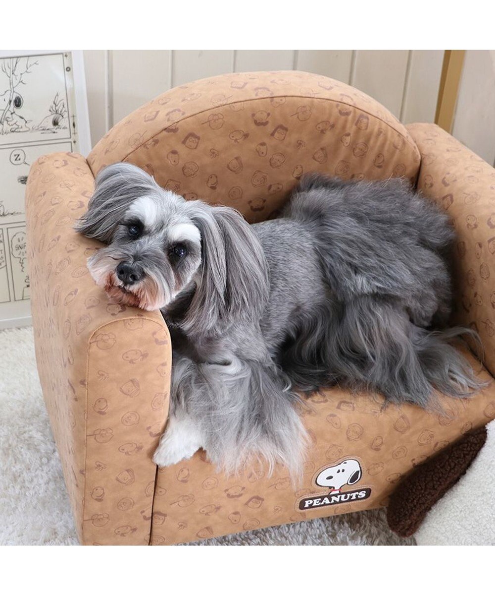 PET PARADISE スヌーピー ソファ 顔クッション付き 小型犬 