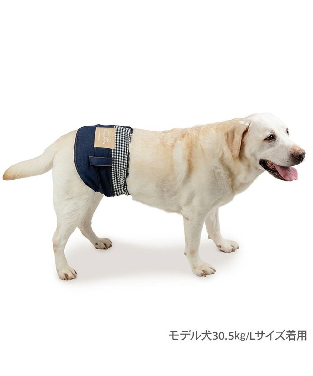 PET PARADISE ペットパラダイス デニム風 マナーベルト 中型犬 