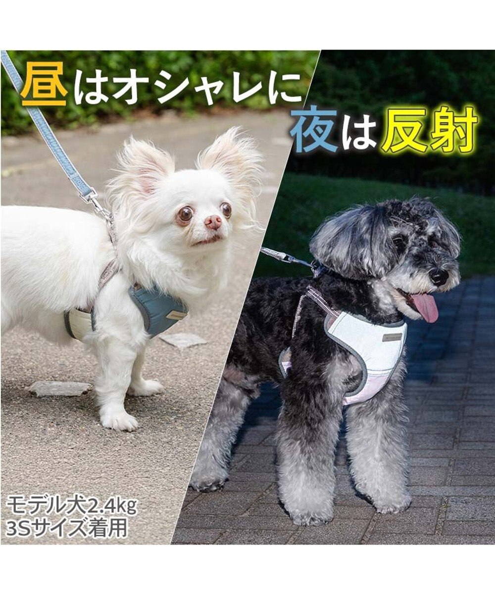 PET PARADISE ペットパラダイス 超反射 切り替え ハーネス＆リード ３Ｓ 《ブルーグリーン》 