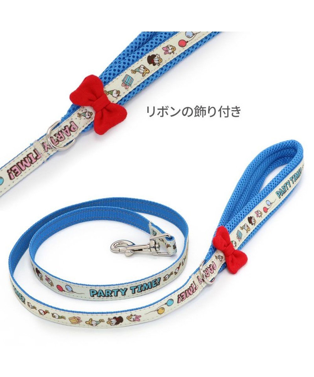 PET PARADISE ディズニー ドナルドダック 90周年 反射 リード ３Ｓ 《パーティー柄》 超小型犬 