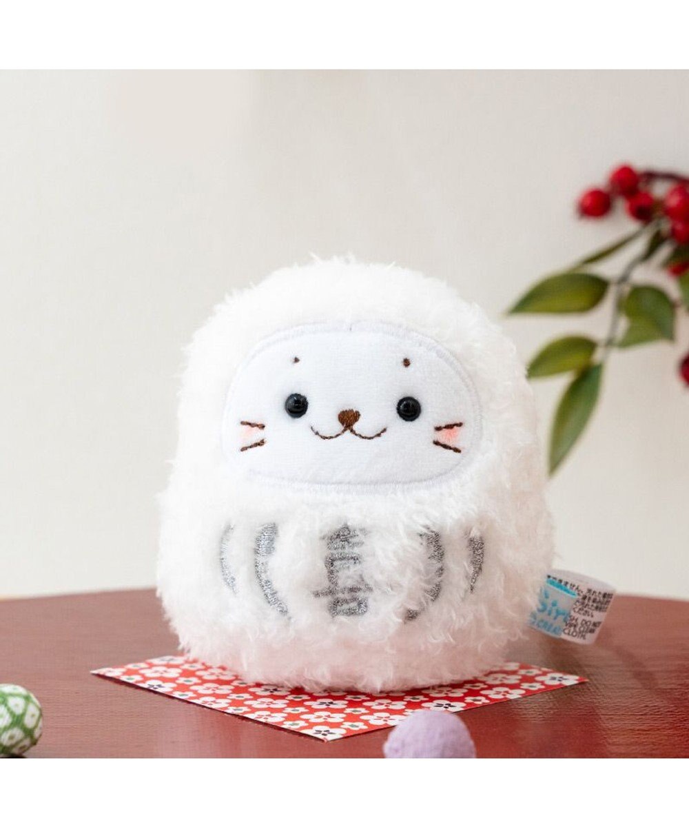 Mother garden しろたん だるまマスコット 《白》  単品 8cm 