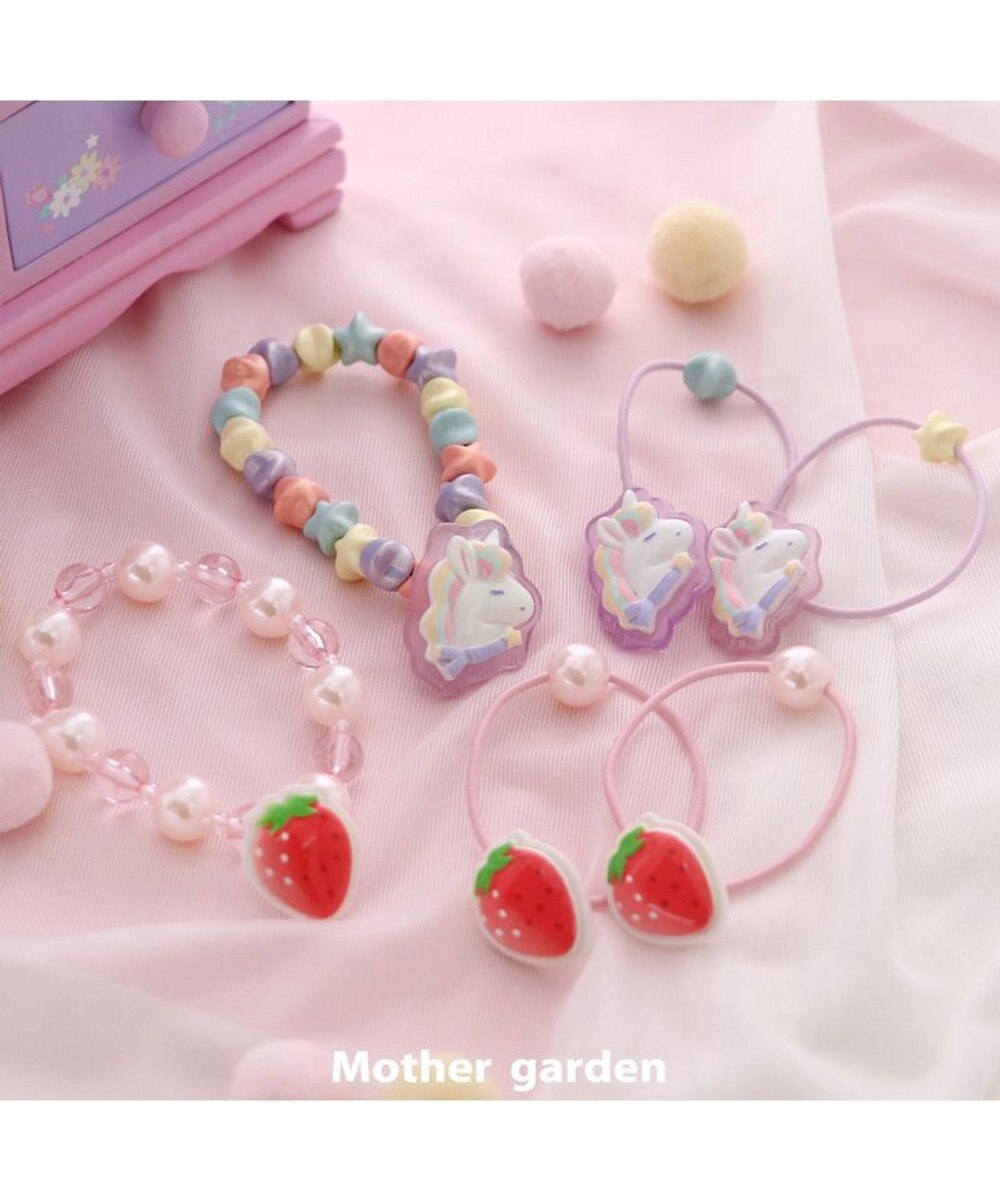 Mother garden マザーガーデン 野いちご ヘアゴム 2個セット 