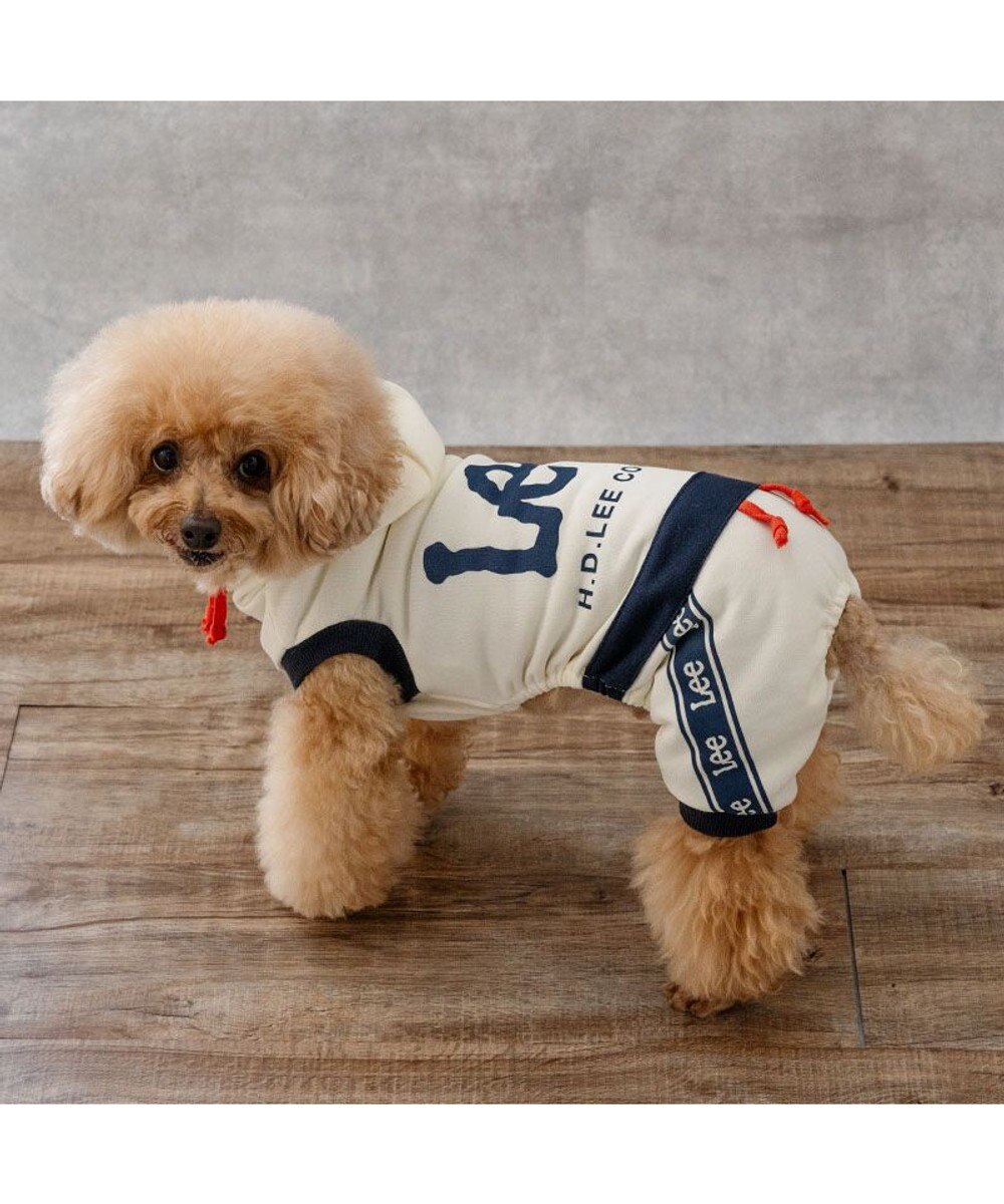 PET PARADISE Lee フード付き ロゴロンパース 小型犬 