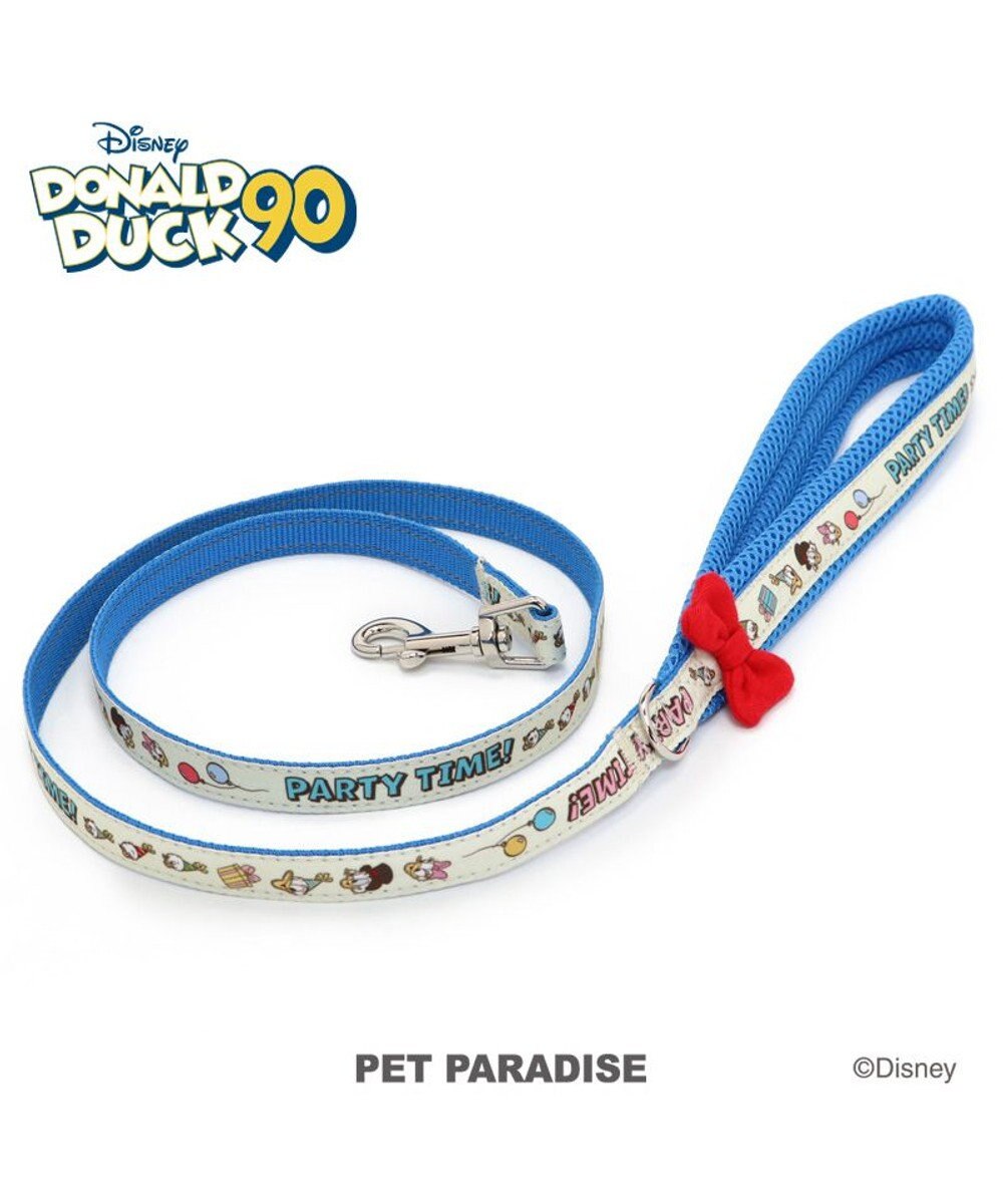 PET PARADISE ディズニー ドナルドダック 90周年 反射 リード ３Ｓ 《パーティー柄》 超小型犬 