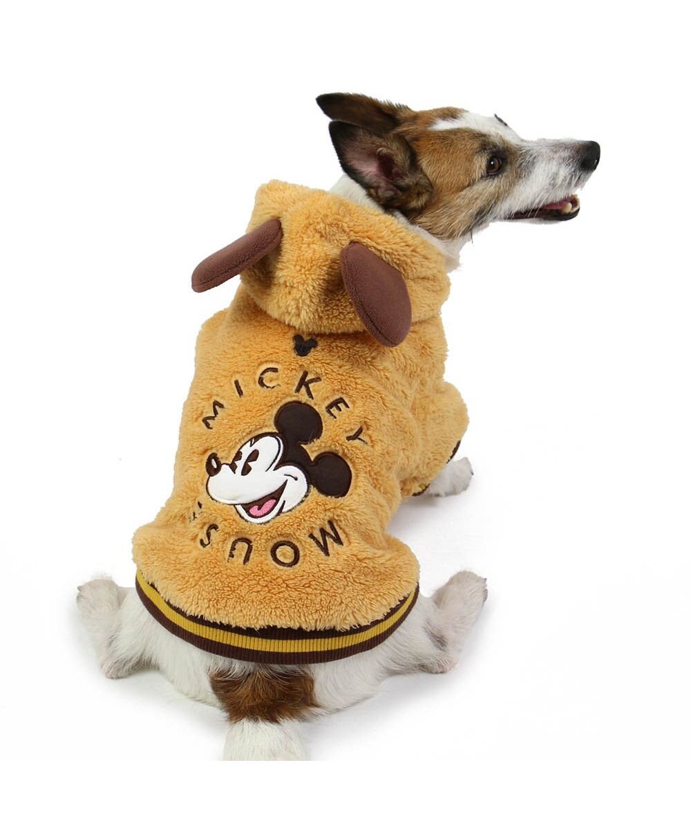 PET PARADISE ディズニー ミッキー もこもこ パーカー 小型犬 