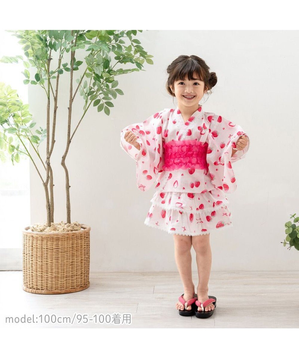 Mother garden マザーガーデン 野いちご 浴衣ドレス 《水彩柄》 95～100cm / 105～110cm 