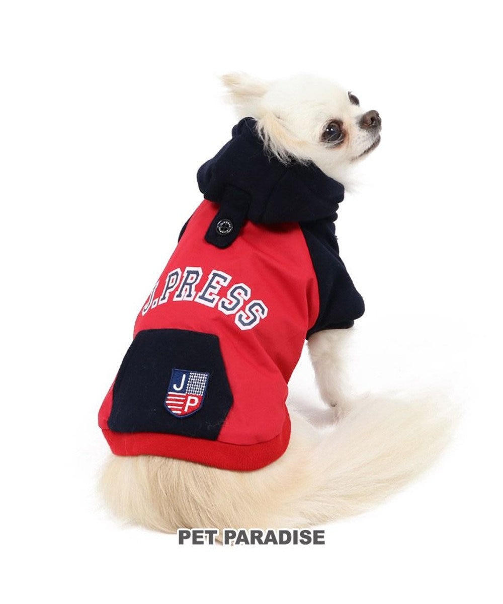 PET PARADISE J.PRESS パーカー カレッジ 赤 小型犬 