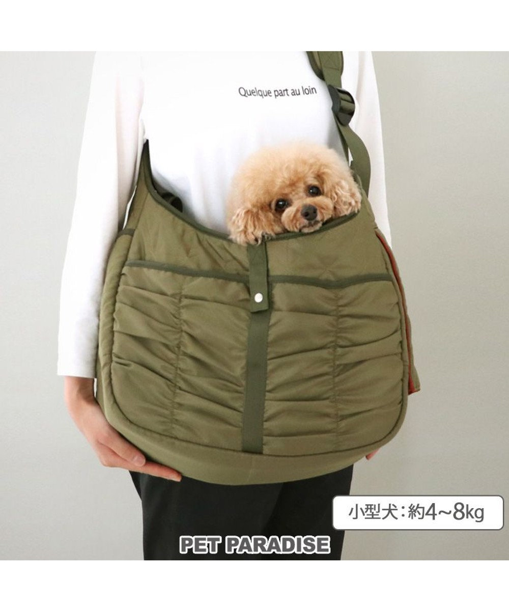 PET PARADISE ペットパラダイス  スリング キャリーバッグ  《キルトギャザー》 小型犬 約4～8kg 