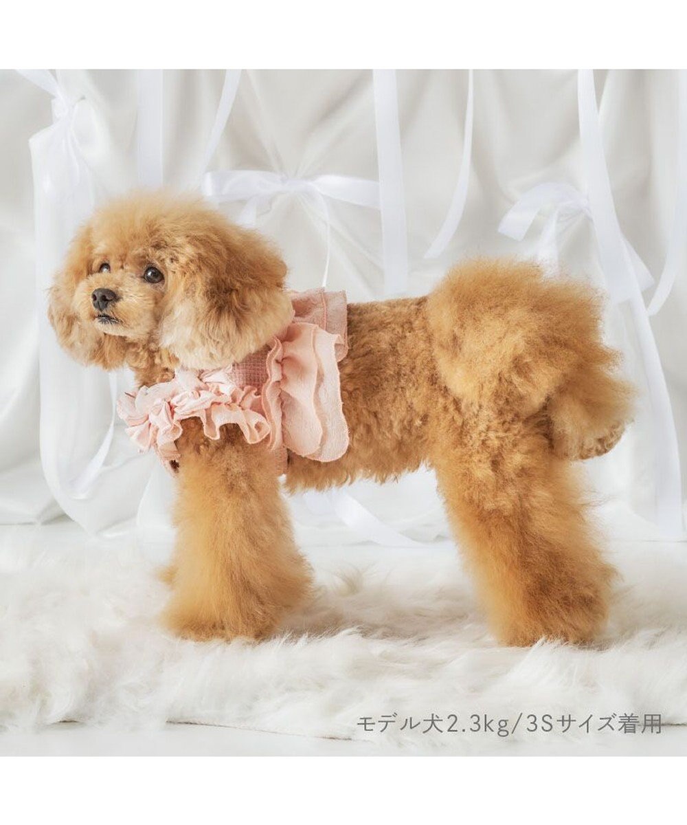 PET PARADISE cherircouture ツイード ベストハーネス 《ピンク》 ＳＳ 